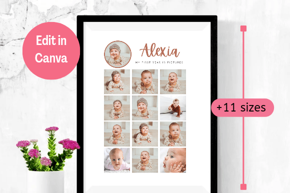 Baby First Year Canva Poster: Posters Amp Review