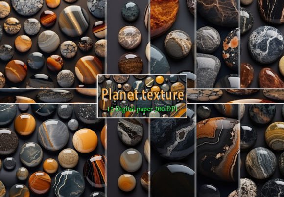 Colorful Stones Texture for Backgrounds