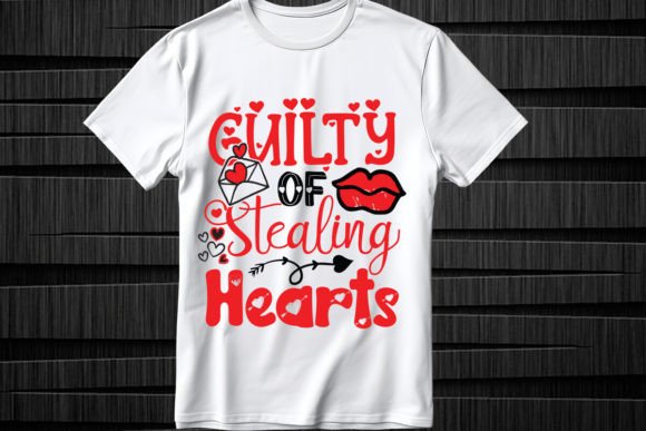 Guilty of Stealing Hearts SVG for T-Shirt Designs