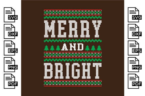 Merry and Bright Ugly Sweater for Crafts