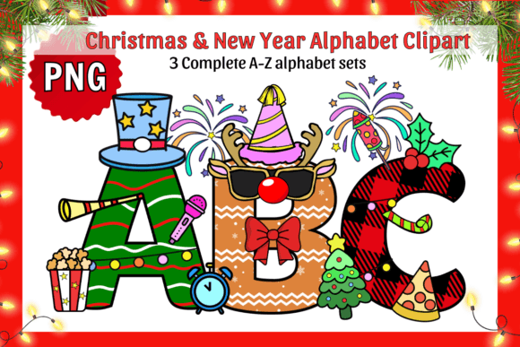 New Year Alphabet Bundle for Crafts
