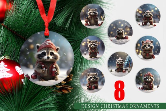 Ornament Raccoon for Crafts and DIY