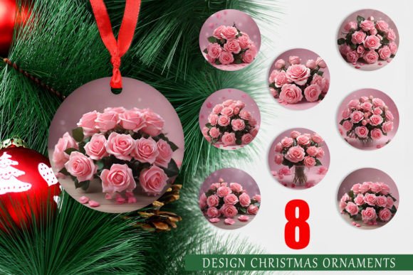 Ornament Rose Flower Bouquet for Crafts