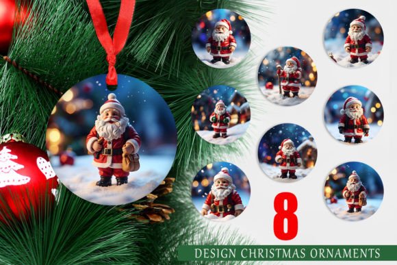 Ornament Santa Claus for Crafts & DIY