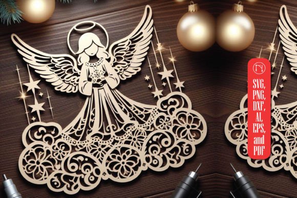 Review: Christmas Angels Laser Cut SVG for Winter Amp