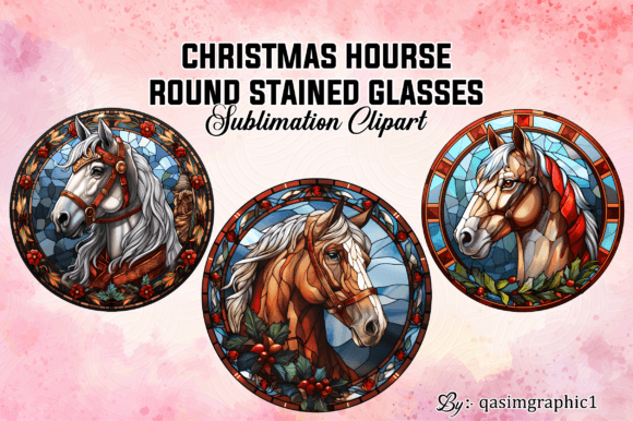 Review: Horse Stained Glass Clipart for Embroidery
