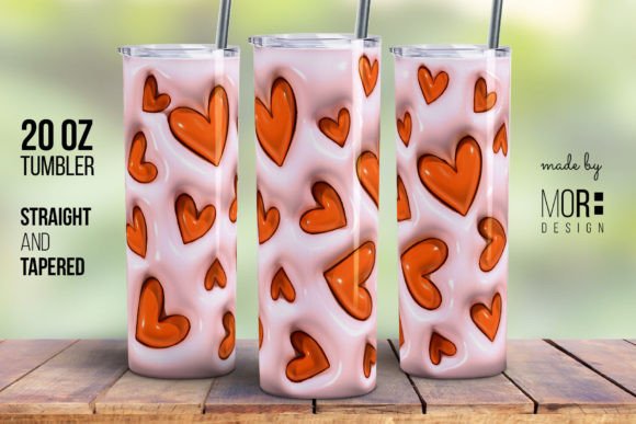 Review: Valentine Tumbler Wrap Design Orange PNG