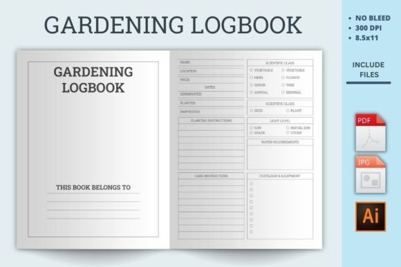 Reviewing Gardening Planner Kdp Interior for Embroidery
