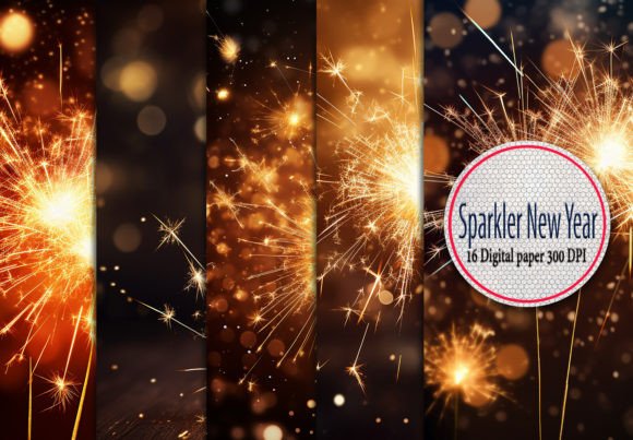 Reviewing Sparkler New Year Background for Real Embroidery