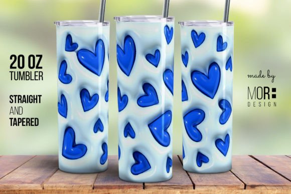 Reviewing the Valentine Tumbler Wrap Design Blue PNG