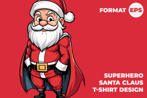 Superhero Santa Claus T-Shirt Designs Review