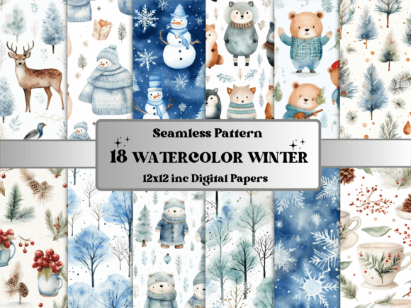 Watercolor Winter Patterns: A Sellerβs Review